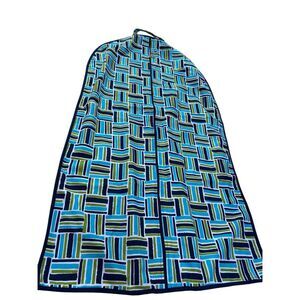 Buckhead Betties garment bag zipper blue green 40"x22"